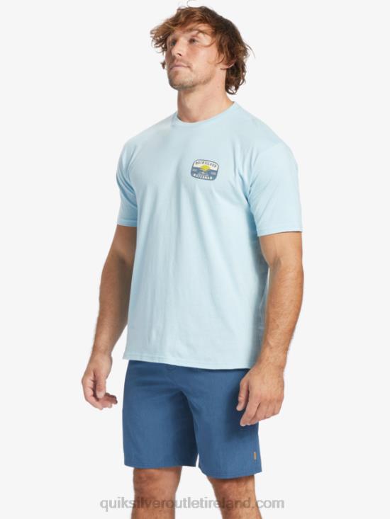 Men Quiksilver Waterman Lava Lamp T-Shirt N02TD554 aquatic
