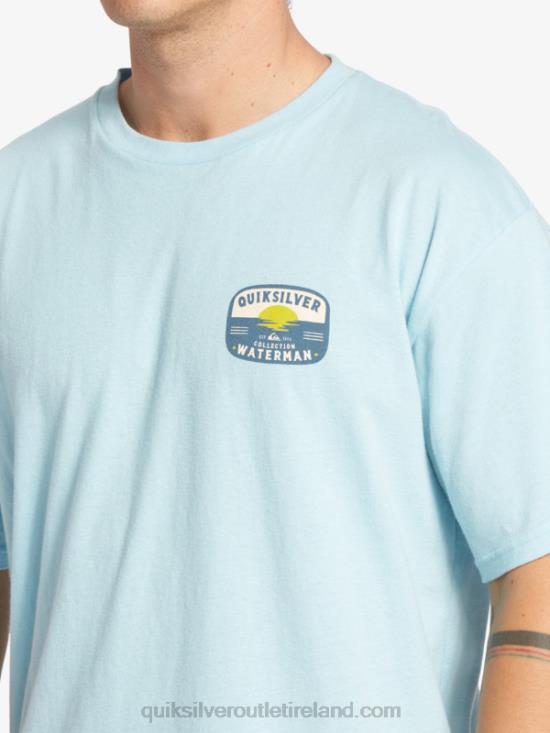 Men Quiksilver Waterman Lava Lamp T-Shirt N02TD554 aquatic