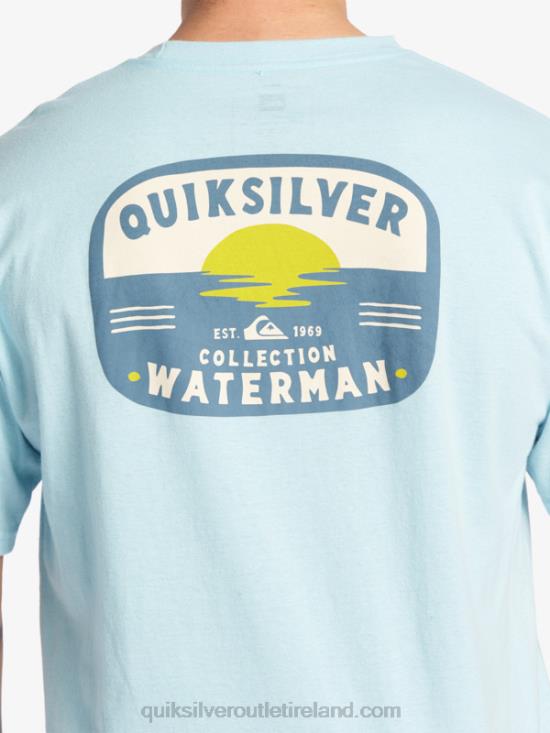 Men Quiksilver Waterman Lava Lamp T-Shirt N02TD554 aquatic