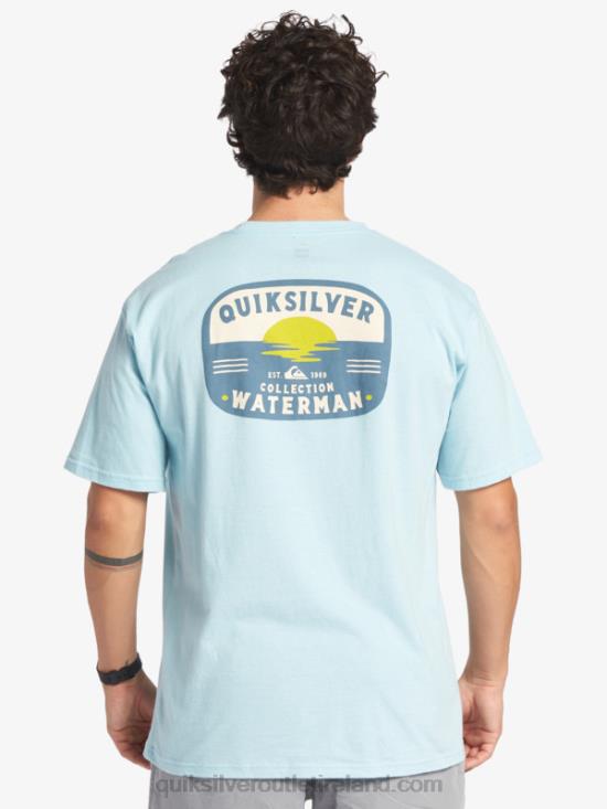 Men Quiksilver Waterman Lava Lamp T-Shirt N02TD554 aquatic