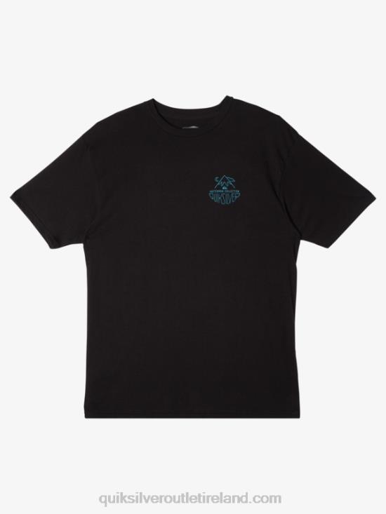 Men Quiksilver Waterman Outdoor Livin T-Shirt N02TD56 black
