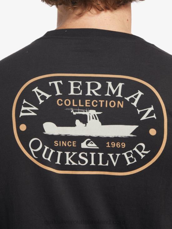 Men Quiksilver Waterman Power Trip Long Sleeve T-Shirt N02TD62 black