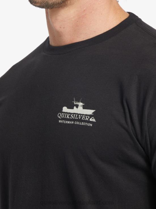 Men Quiksilver Waterman Power Trip Long Sleeve T-Shirt N02TD62 black