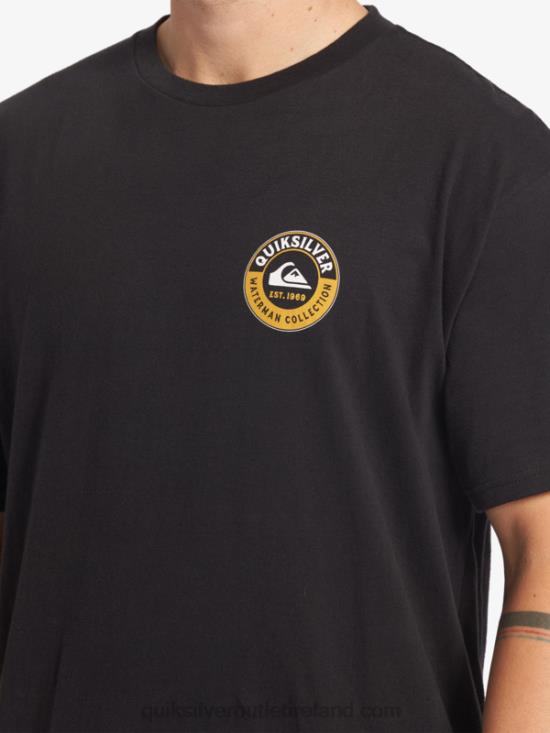 Men Quiksilver Waterman Sea Shark T-Shirt N02TD40 black