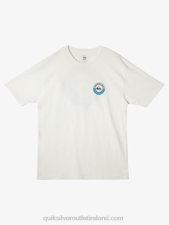Men Quiksilver Waterman Sea Shark T-Shirt N02TD41 snow white