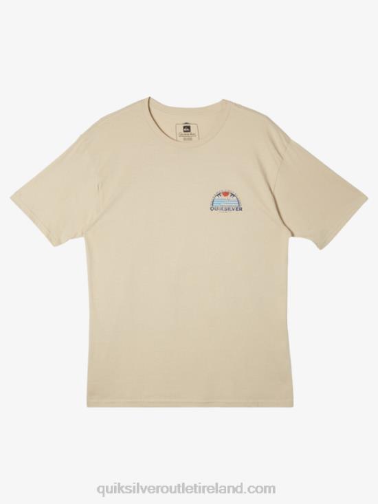 Men Quiksilver Waterman Set View T-Shirt N02TD38 brown rice