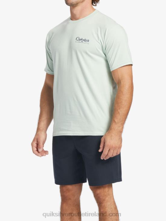 Men Quiksilver Waterman Undertow T-Shirt N02TD55 subtle green
