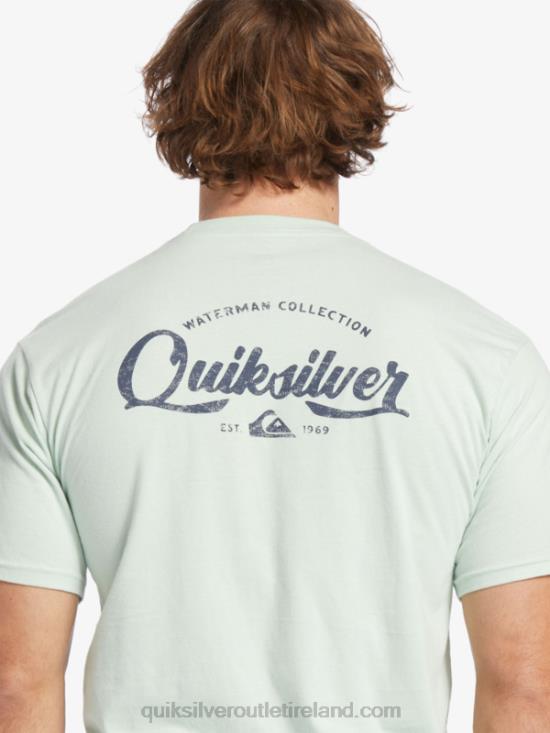 Men Quiksilver Waterman Undertow T-Shirt N02TD55 subtle green