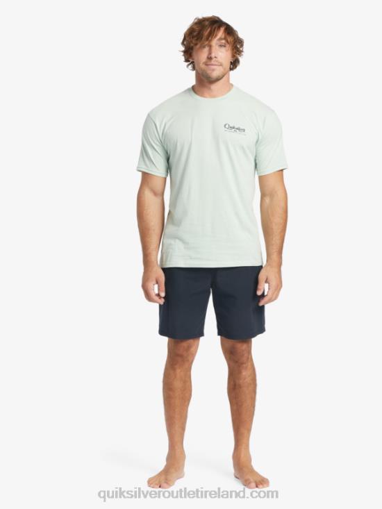 Men Quiksilver Waterman Undertow T-Shirt N02TD55 subtle green