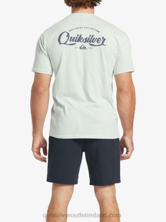Men Quiksilver Waterman Undertow T-Shirt N02TD55 subtle green