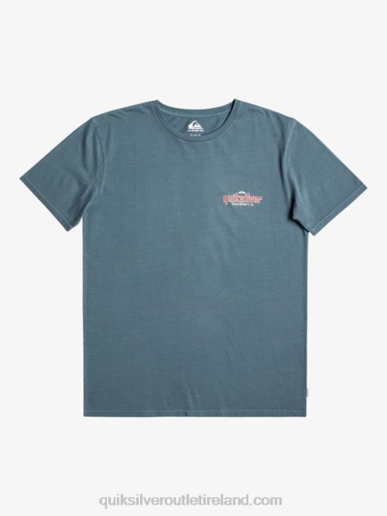 Men Quiksilver Words T-Shirt N02TD933 bering sea