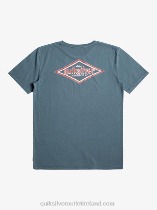 Men Quiksilver Words T-Shirt N02TD933 bering sea