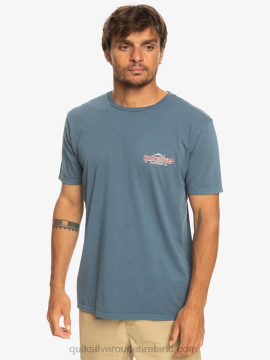 Men Quiksilver Words T-Shirt N02TD933 bering sea