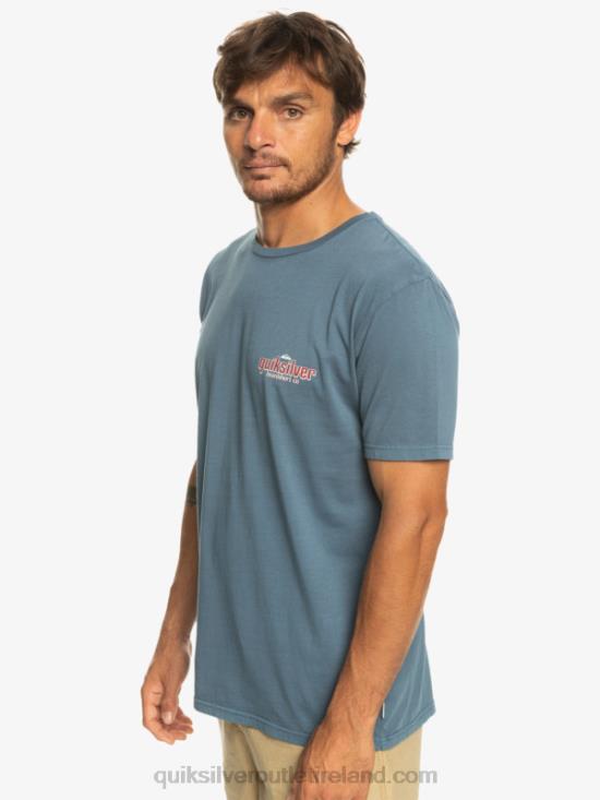 Men Quiksilver Words T-Shirt N02TD933 bering sea