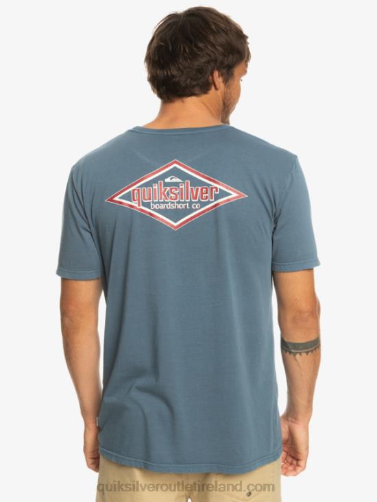 Men Quiksilver Words T-Shirt N02TD933 bering sea