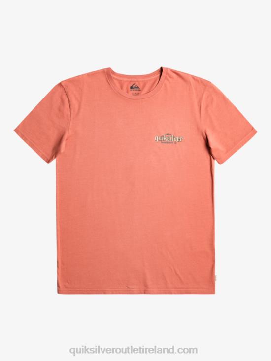 Men Quiksilver Words T-Shirt N02TD935 marsala