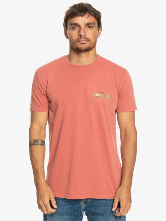 Men Quiksilver Words T-Shirt N02TD935 marsala
