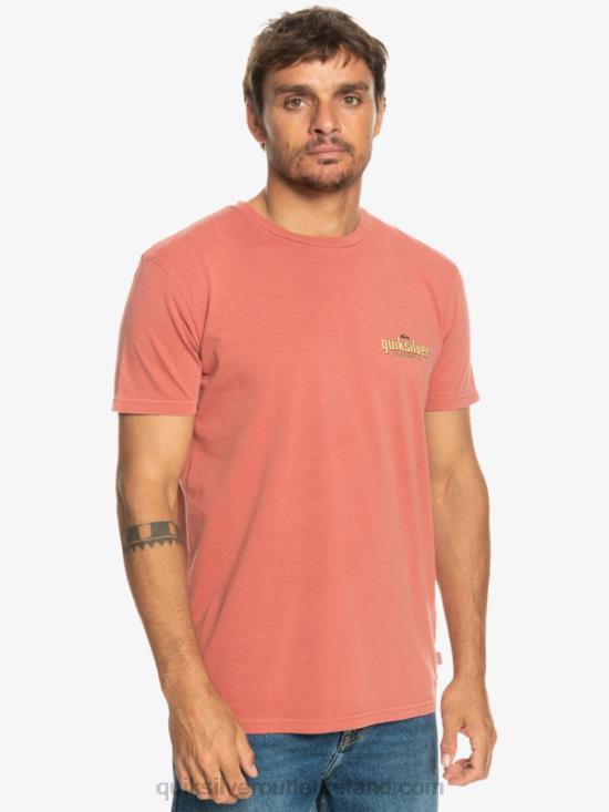 Men Quiksilver Words T-Shirt N02TD935 marsala