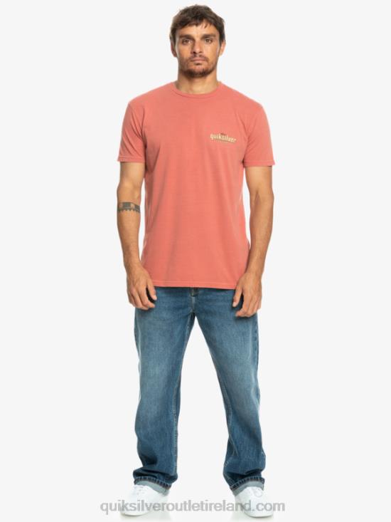 Men Quiksilver Words T-Shirt N02TD935 marsala