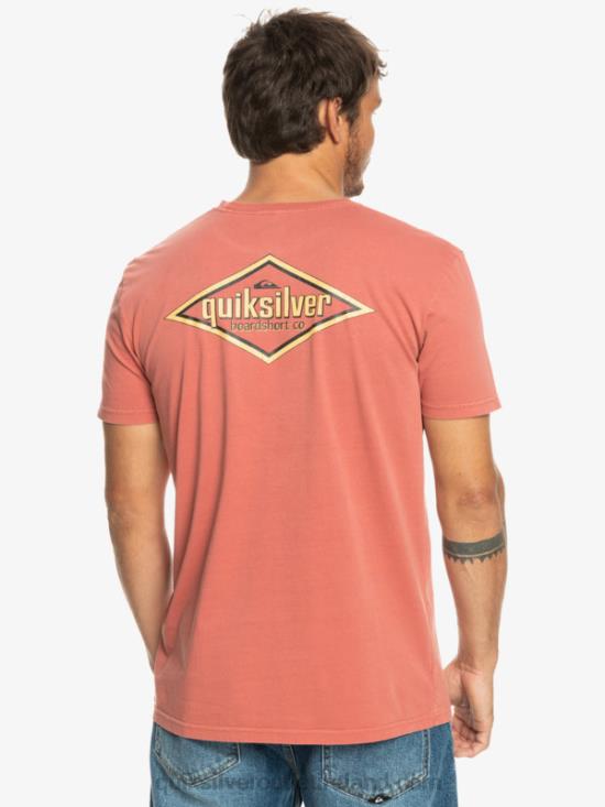 Men Quiksilver Words T-Shirt N02TD935 marsala
