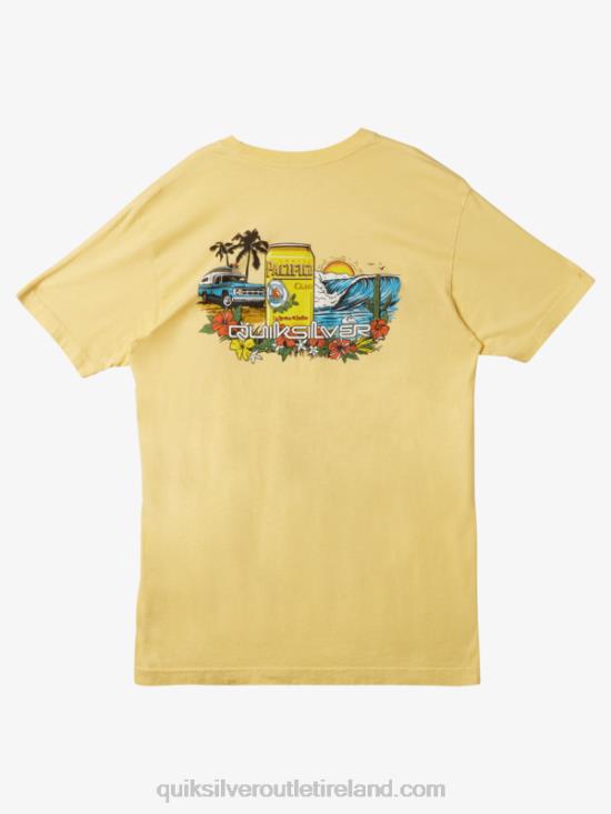 Men Quiksilver x Pacifico Lockup T-Shirt N02TD2 gold