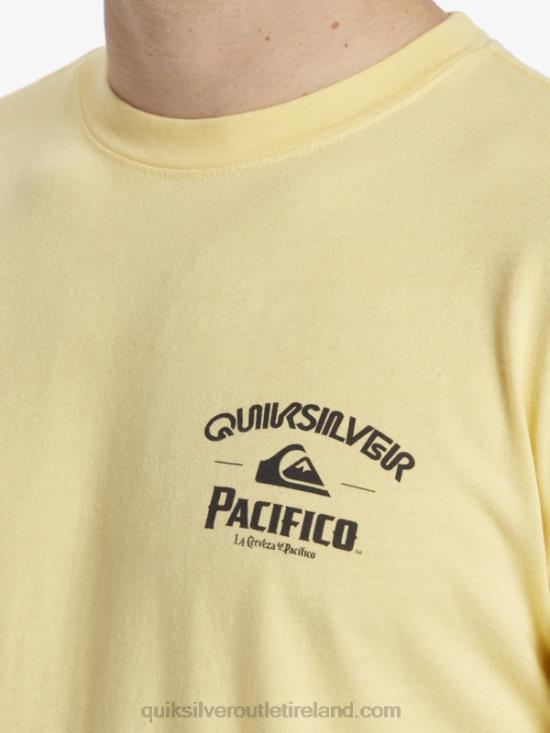 Men Quiksilver x Pacifico Lockup T-Shirt N02TD2 gold