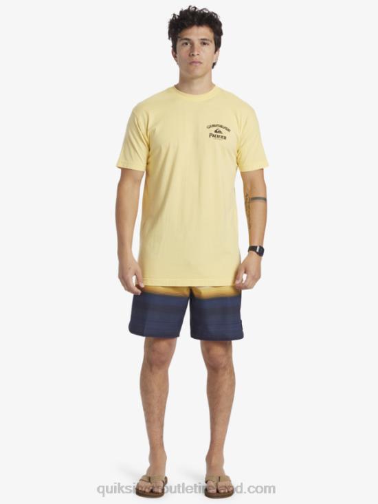 Men Quiksilver x Pacifico Lockup T-Shirt N02TD2 gold