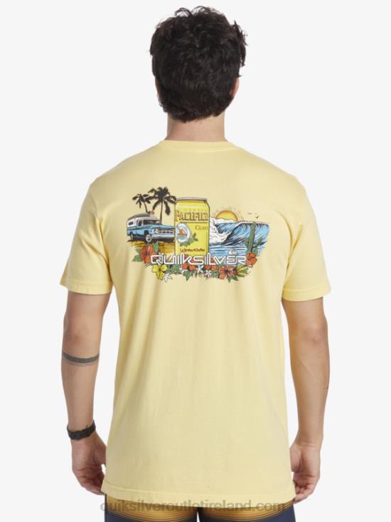 Men Quiksilver x Pacifico Lockup T-Shirt N02TD2 gold