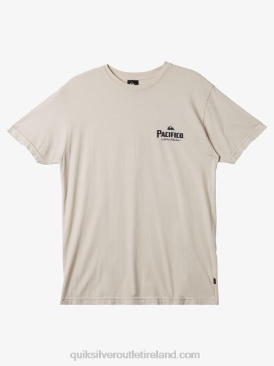 Men Quiksilver x Pacifico Scenic Vibes T-Shirt N02TD9 stone