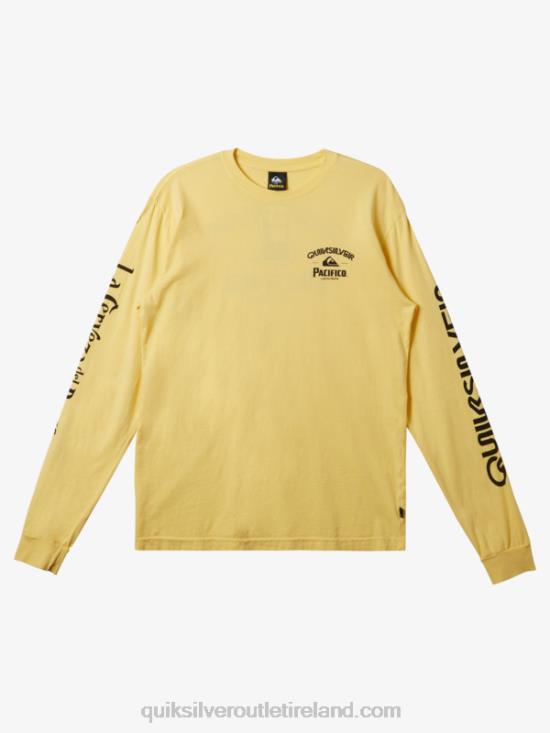 Men Quiksilver x Pacifico Straight Shooter Long Sleeve T-Shirt N02TD5 gold