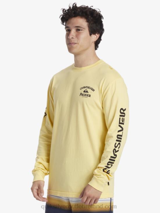 Men Quiksilver x Pacifico Straight Shooter Long Sleeve T-Shirt N02TD5 gold
