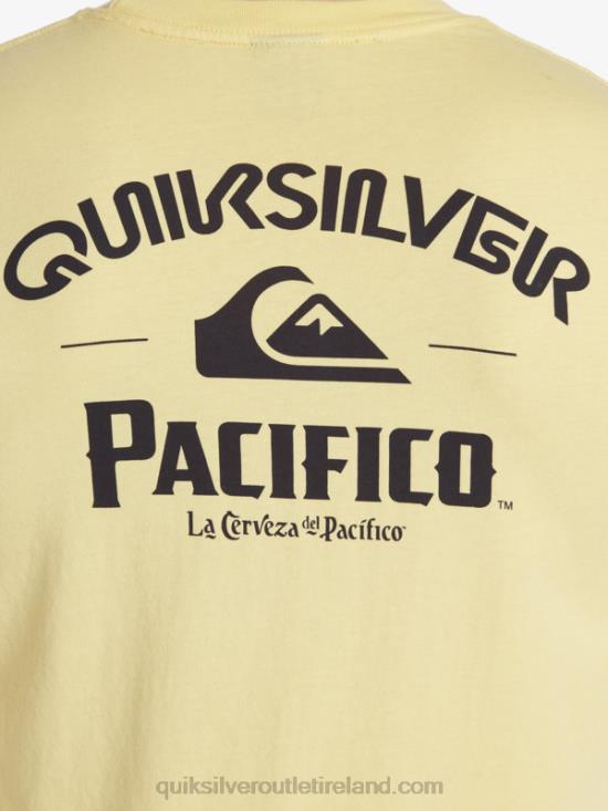 Men Quiksilver x Pacifico Straight Shooter Long Sleeve T-Shirt N02TD5 gold