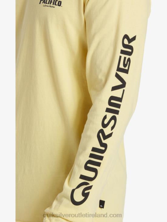 Men Quiksilver x Pacifico Straight Shooter Long Sleeve T-Shirt N02TD5 gold