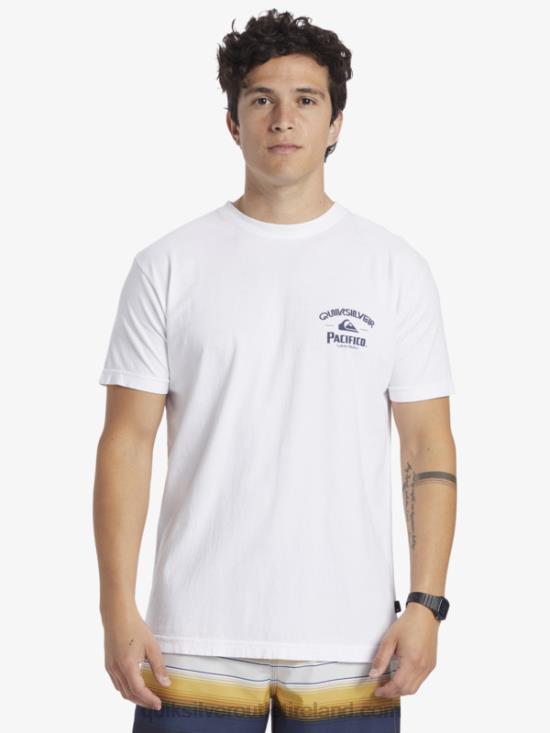 Men Quiksilver x Pacifico Straight Shooter T-Shirt N02TD7 white