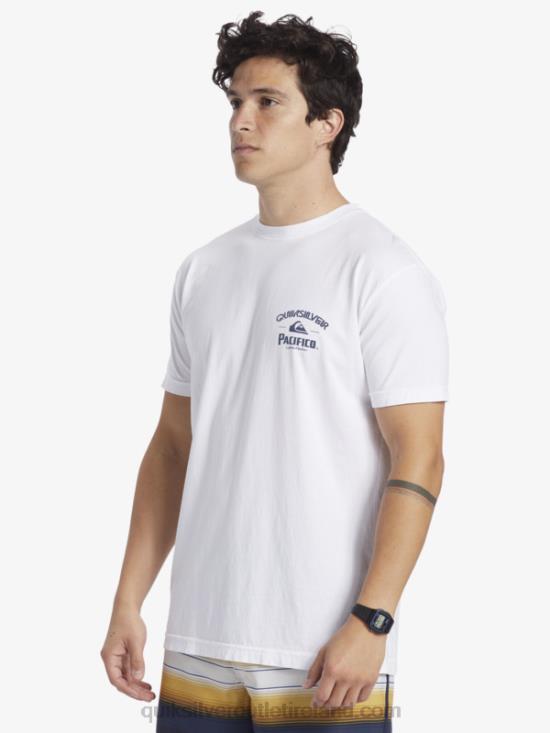 Men Quiksilver x Pacifico Straight Shooter T-Shirt N02TD7 white