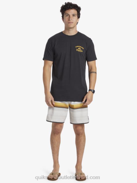 Men Quiksilver x Pacifico Straight Shooter T-Shirt N02TD8 tarmac