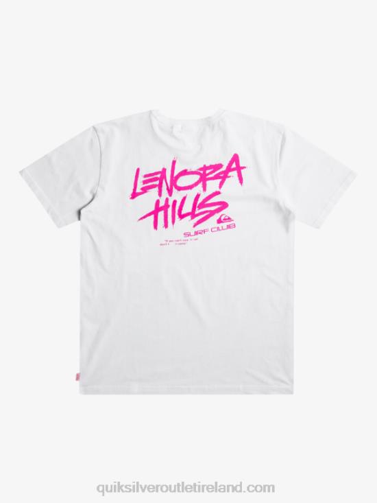 Men Quiksilver x Stranger Things Lenora T-Shirt N02TD1839 white
