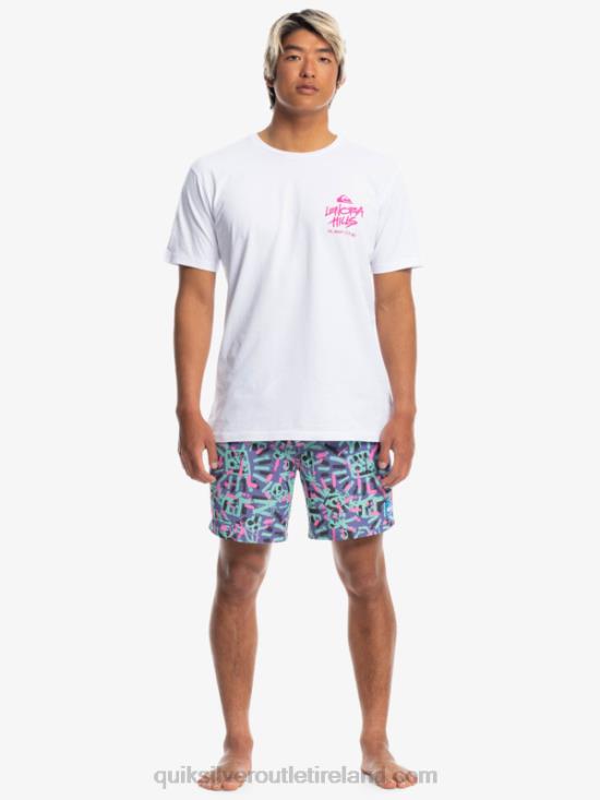 Men Quiksilver x Stranger Things Lenora T-Shirt N02TD1839 white