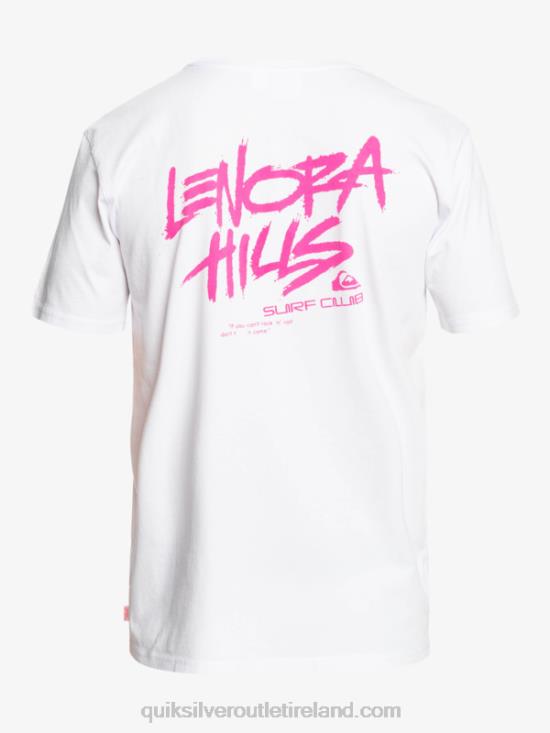 Men Quiksilver x Stranger Things Lenora T-Shirt N02TD1839 white