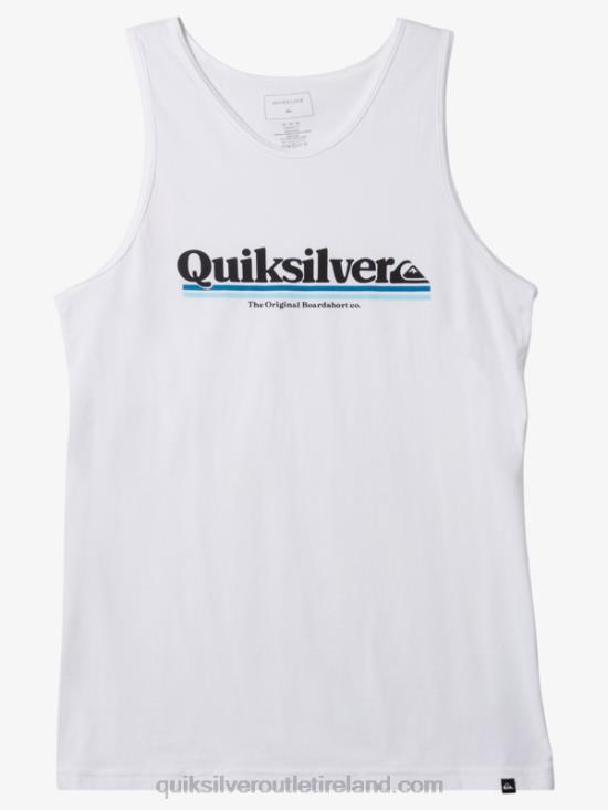 Men Quiksilver Between The Lines Tank N02TD1004 white