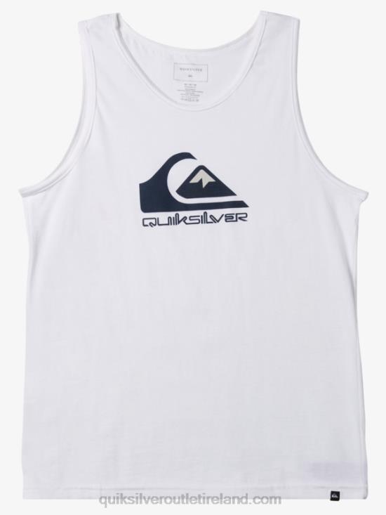 Men Quiksilver Big Logo Tank N02TD263 white