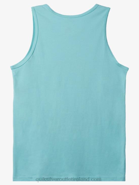 Men Quiksilver Big Logo Tank N02TD265 angel blue
