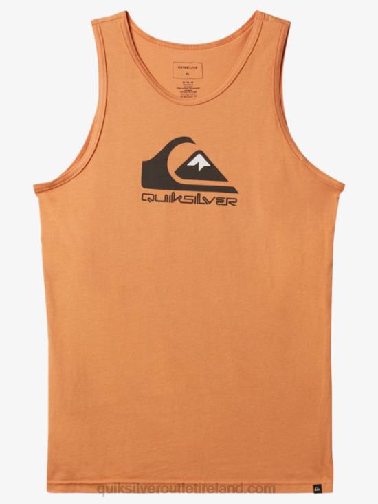 Men Quiksilver Big Logo Tank N02TD266 copper tan