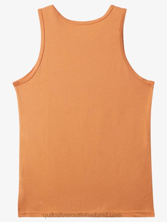 Men Quiksilver Big Logo Tank N02TD266 copper tan