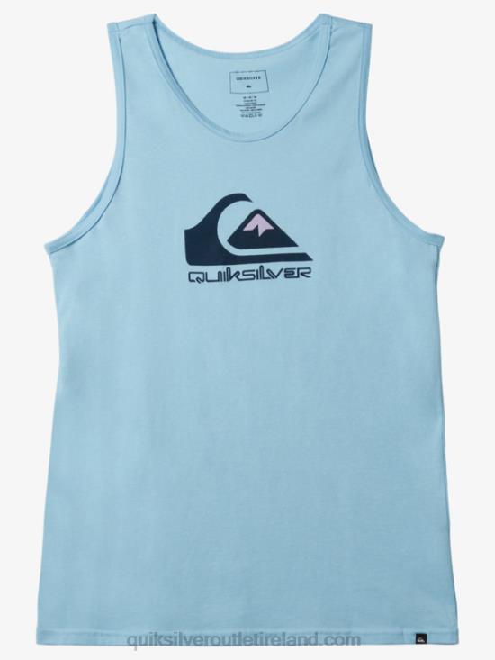 Men Quiksilver Big Logo Tank N02TD268 sky blue