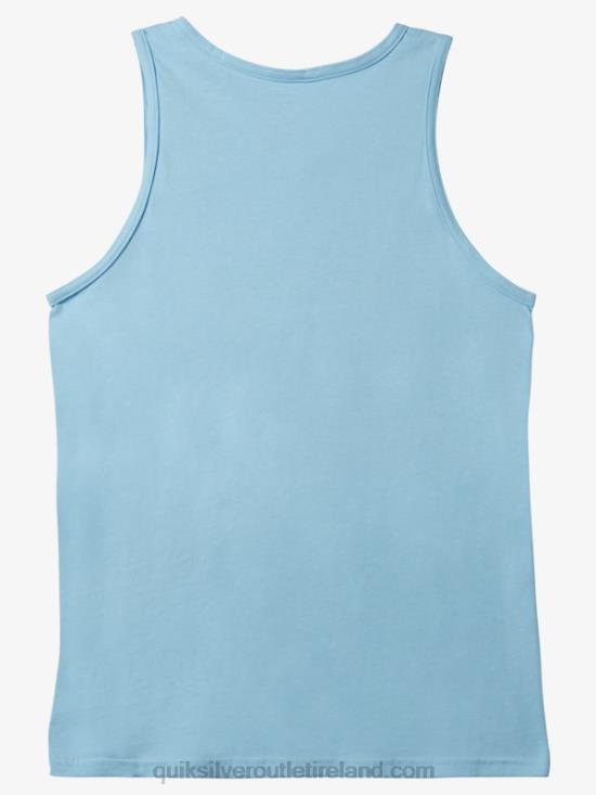 Men Quiksilver Big Logo Tank N02TD268 sky blue