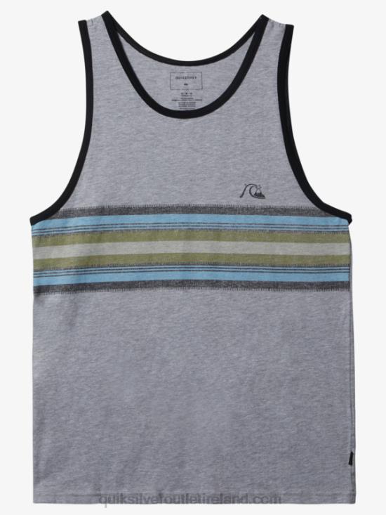 Men Quiksilver Everyday Stripe Tank N02TD704 athletic heather