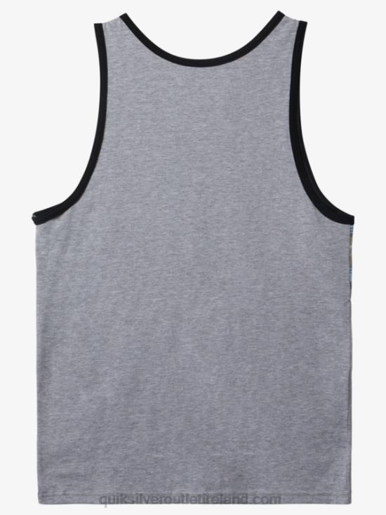 Men Quiksilver Everyday Stripe Tank N02TD704 athletic heather