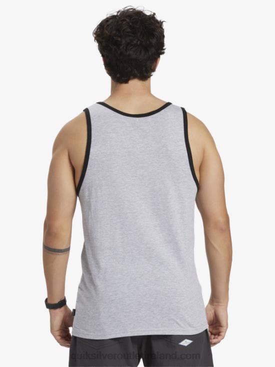 Men Quiksilver Everyday Stripe Tank N02TD704 athletic heather
