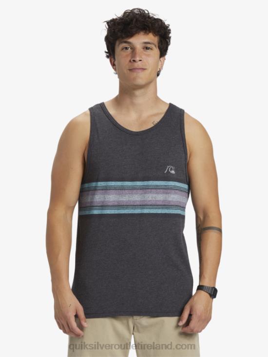 Men Quiksilver Everyday Stripe Tank N02TD705 charcoal heather